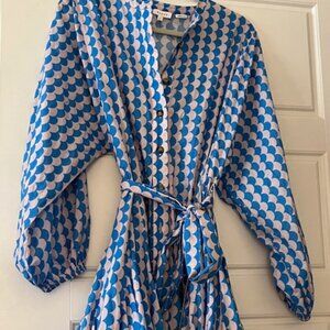 RHODE flared hem dress